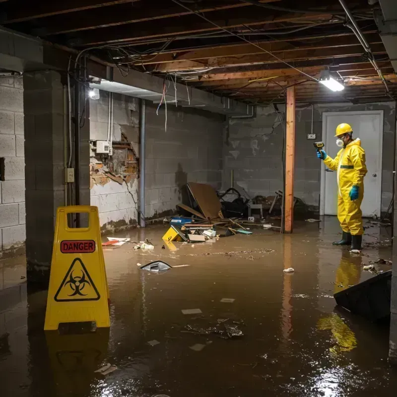 Flooded Basement Electrical Hazard in Bonne Terre, MO Property